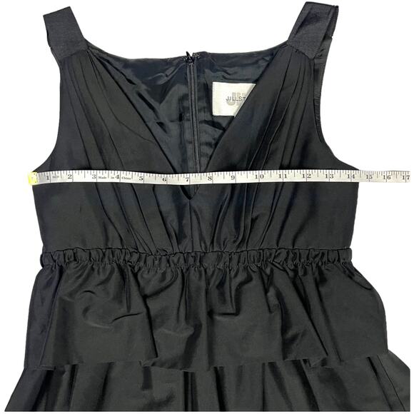 Jill Stuart Dress Black Red Colorblock Sleeveless Fit & Flare A-Line‎ Women's 4 - Picture 5 of 13
